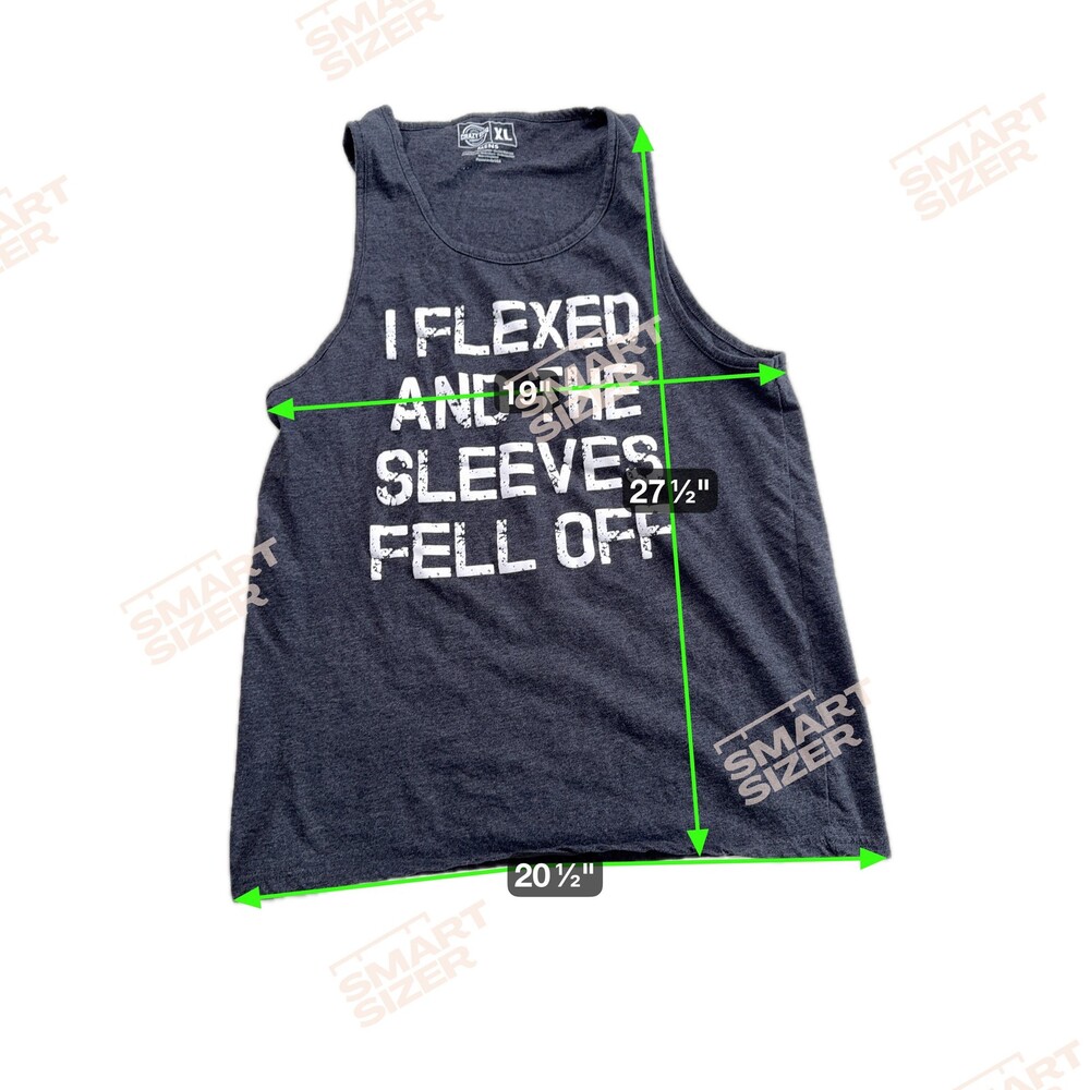 Crazy Dog Shirt Mens XL I Flexed And The Sleeves Fell Off Tank Top Gym Funny - Picture 4 of 6